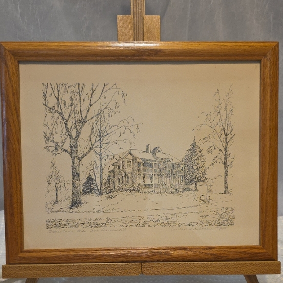 Carolyn Witschonke Other - LIMITED EDITION Framed House Sketch Art - Carolyn Witschonke 17 /250